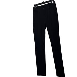 Athleta sz 2 Black Professional Zipper Pants Pockets Viscose Rayon Blend